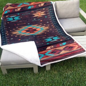 Spirit Turquoise Twin Blanket