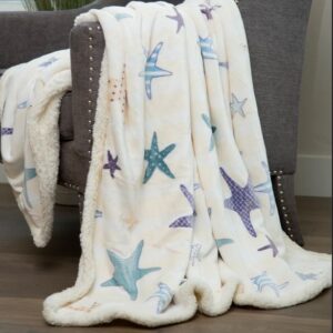 Starfish Plush Throw by Carstens Inc.