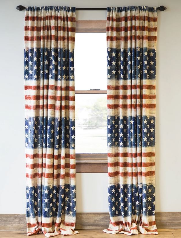 Stars & Stripe Window Drapes