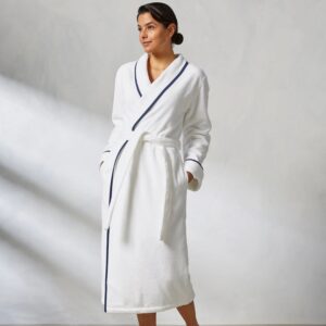 Turkish Cotton Robes with Piping by Kassatex