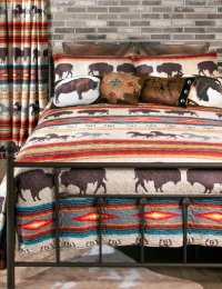 Western Stripe Quilt Set by Carstens