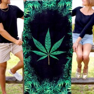 Weed Garden Beach Towel by Ramatex International