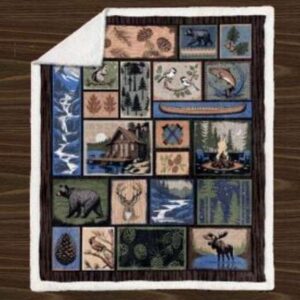 Wilderness Retreat Sherpa Throw by Cabin Fever