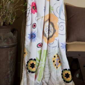 Wildflowers Plush Throw by Carstens Inc.