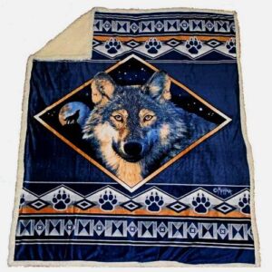 Wolf Ridge Sherpa Throw by Cabin Fever
